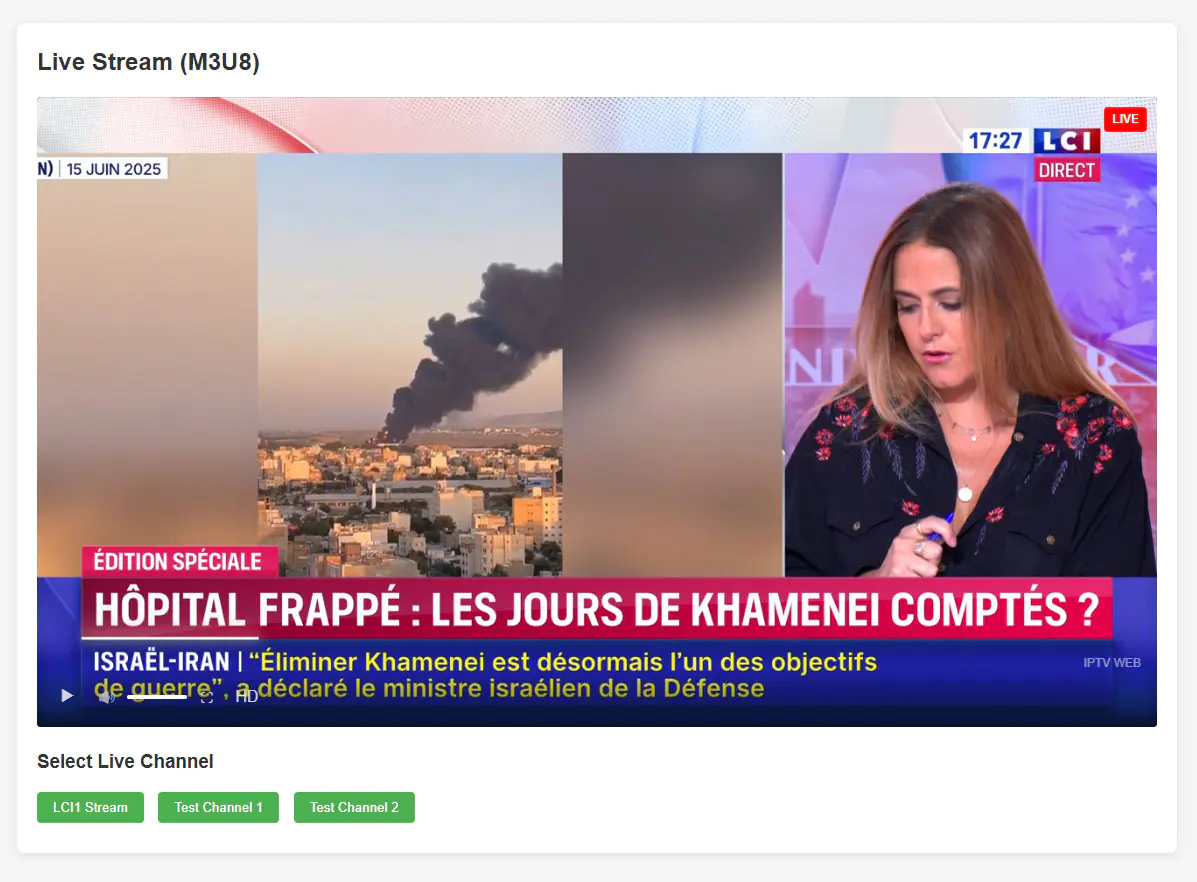 IPTV Web Player